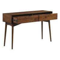 OSP Home Furnishings CPH07-WA Copenhagen Console Table in Walnut Finish